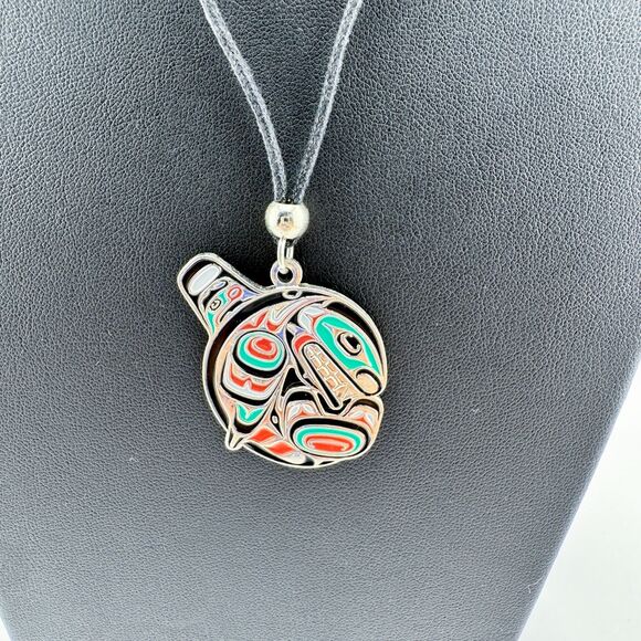 Signed Joe Wilson Orca Pendant – Symbol of Strength Canada Indigenous Artisan - Picture 9 of 11